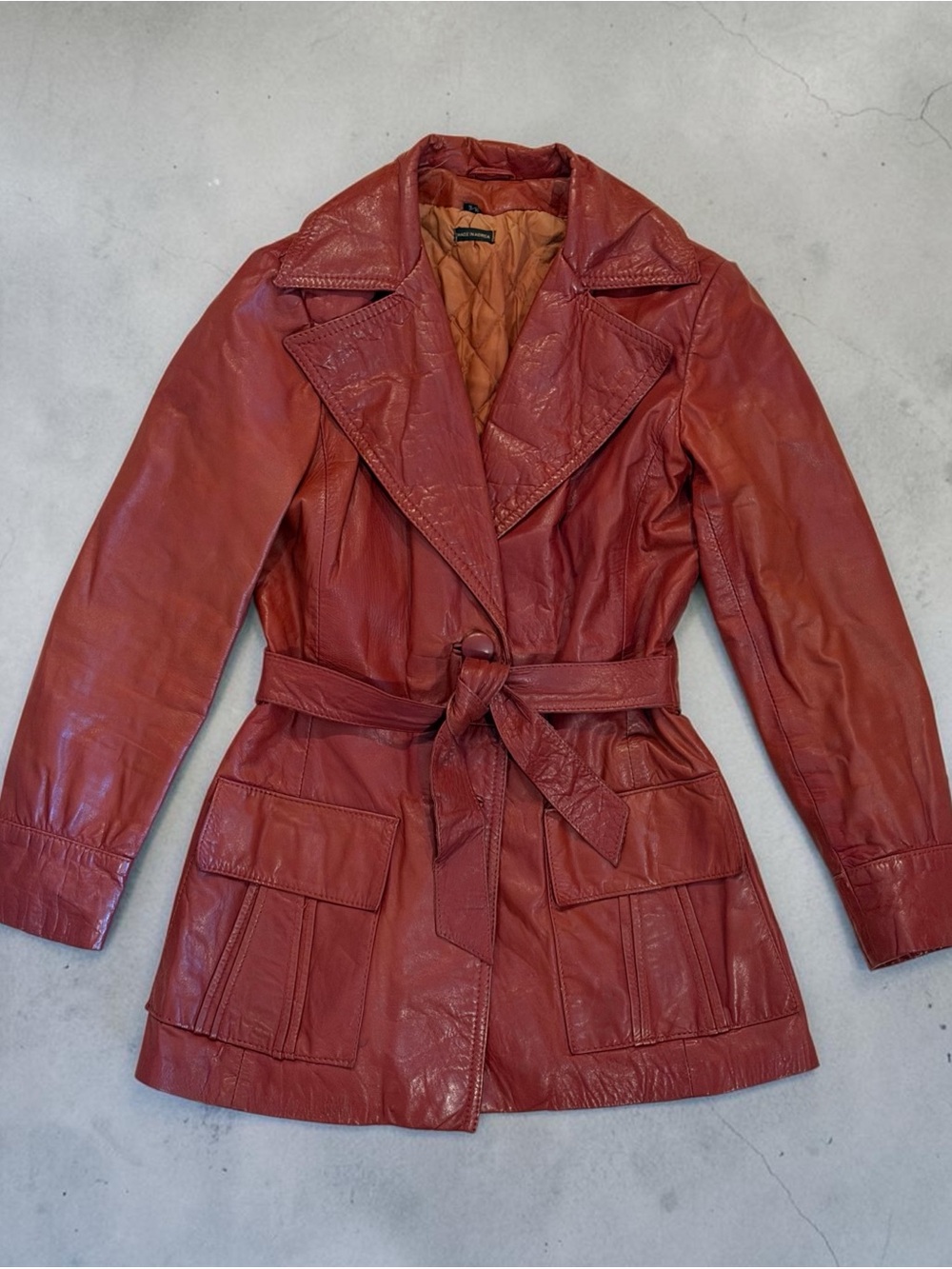 Vintage 70’s Leather Jacket Oxblood Women’s Sz 9/10